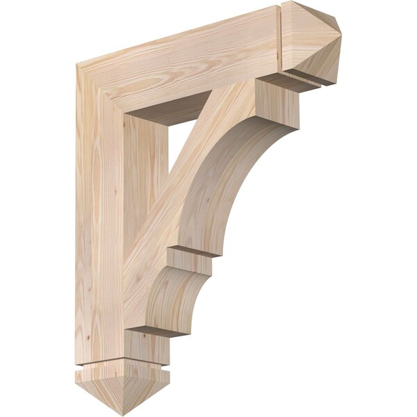 Ekena Millwork Balboa Arts & Crafts Smooth Bracket, Douglas Fir, 5 1/2"W x 26"D x 30"H BKT06X26X30BOA03SDF - main